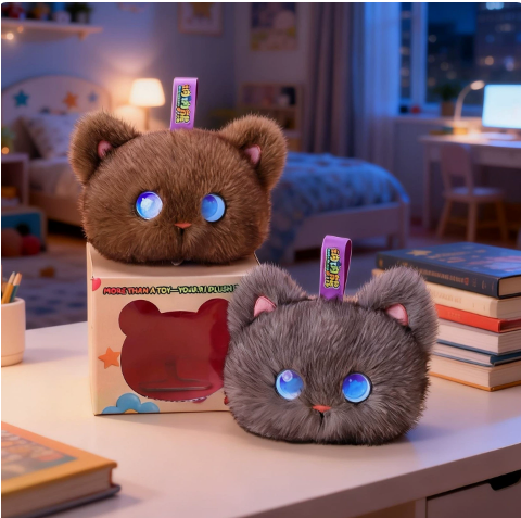 Cat Toys - Peluche Chat Compagnon de Bureau IA