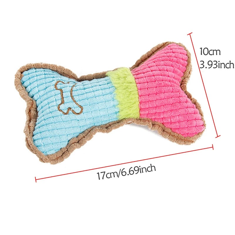 1pc pour petit chiot de race m - Interactive Squeaky Plush Dog Toy avis et prix