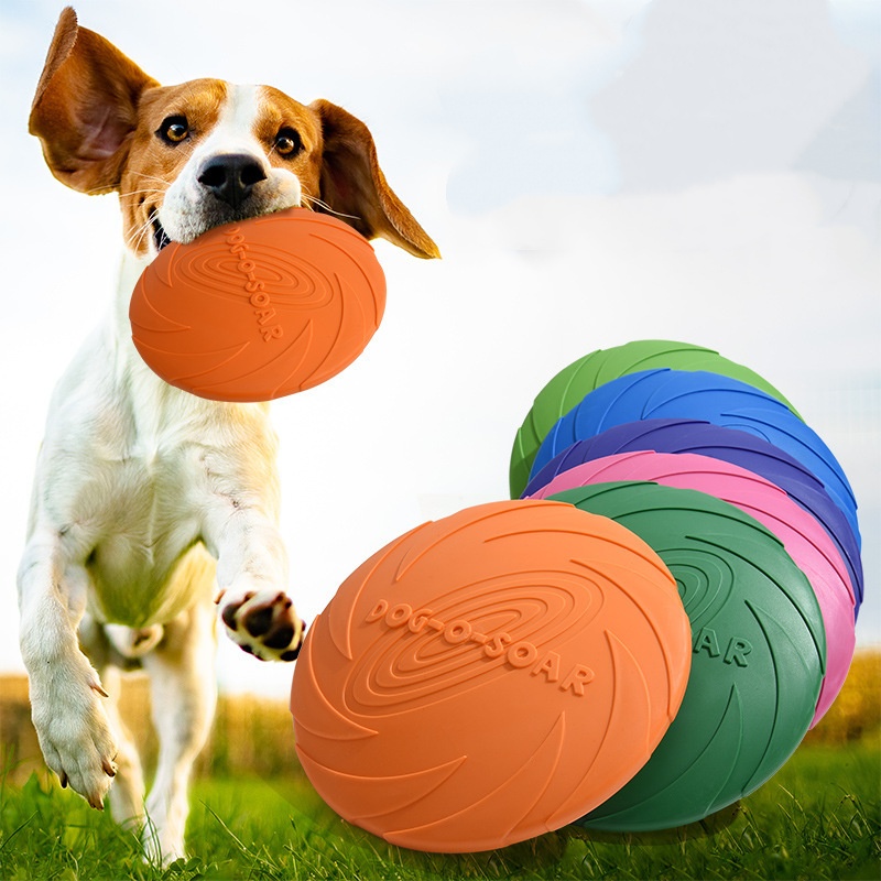 Jouet interactif en silicone e - Flying Disc Dog Training Toy avis et prix