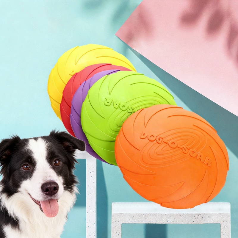 Jouet interactif en silicone e - Flying Disc Dog Training Toy avis et prix