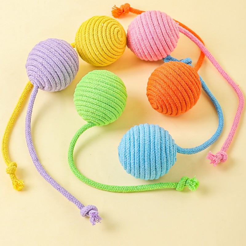 Jouet pour chat, boule de coto - Interactive Squeaky Plush Dog Toy avis et prix